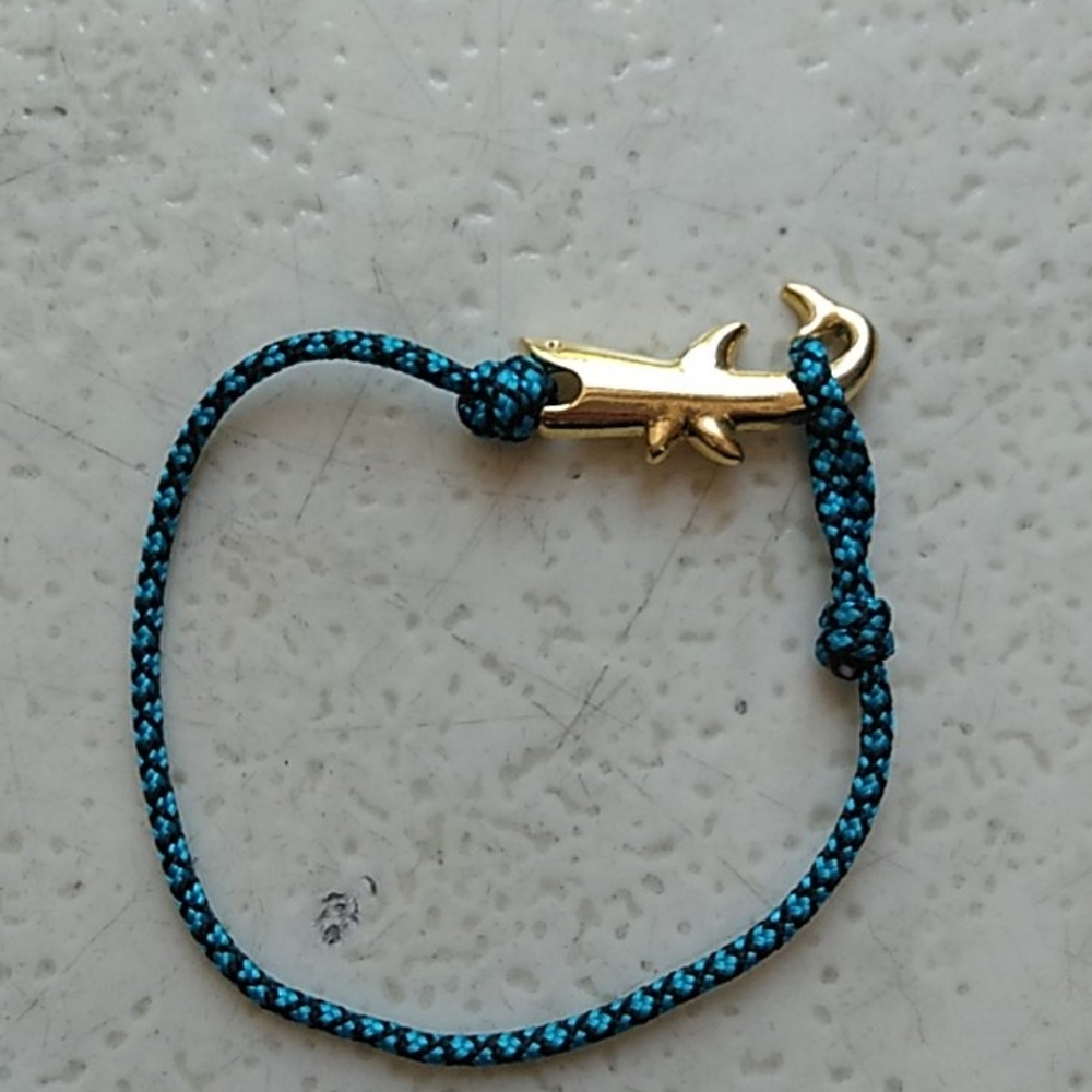 Surfer Girl Adjustable Gold Color Shark Bracelet